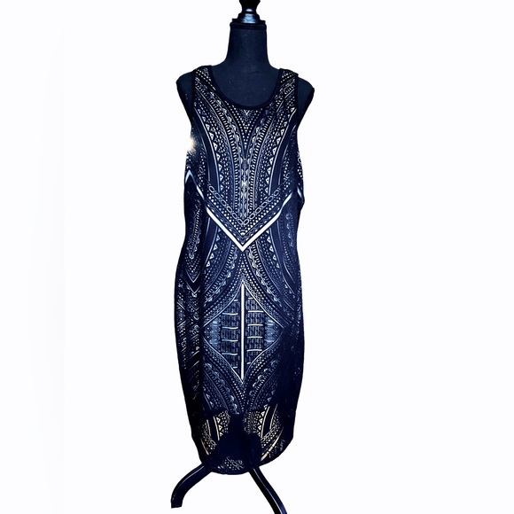 Mossimo Sheer Aztec Overlay Pattern Dress - Picture 4 of 5